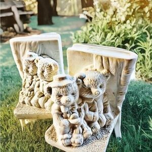 Bundle to save - Set of 2 Vintage teddy bear book ends